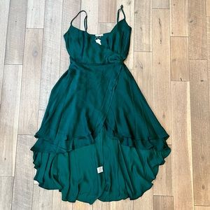 BRAND NEW Emerald green wrap dress